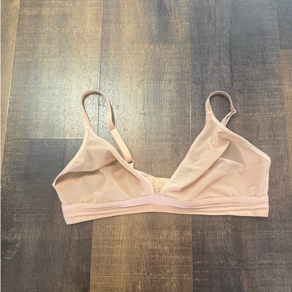 Negative Underwear Sieve Triangle Bra Nude Mesh Wireless Bralette Size 5